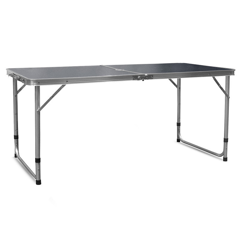 Aga Zložljiva kamping miza 120x60x54/60/70 cm Siva