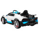 Bugatti Divo Otroški avto na baterije bel + daljinski upravljalnik + EVA + počasen zagon + LED MP3