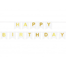 Aga4Kids Rojstnodnevni transparent z napisom Happy Birthday
