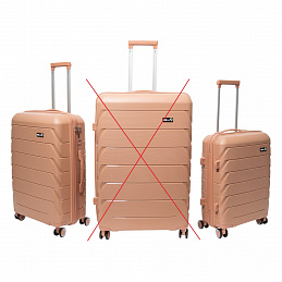 Aga Travel Komplet potovalnih kovčkov Pudrasto roza, vel. M + S, 6CZ017 - II. KAKOVOST