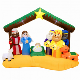 Napihljiva božična jaslica dekoracija