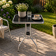 Aga Vrtna miza BISTRO MR6173-Siva 60x60x70 cm