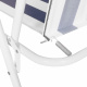 Linder Exclusiv Stol PO2600SB Temno modra s črtami