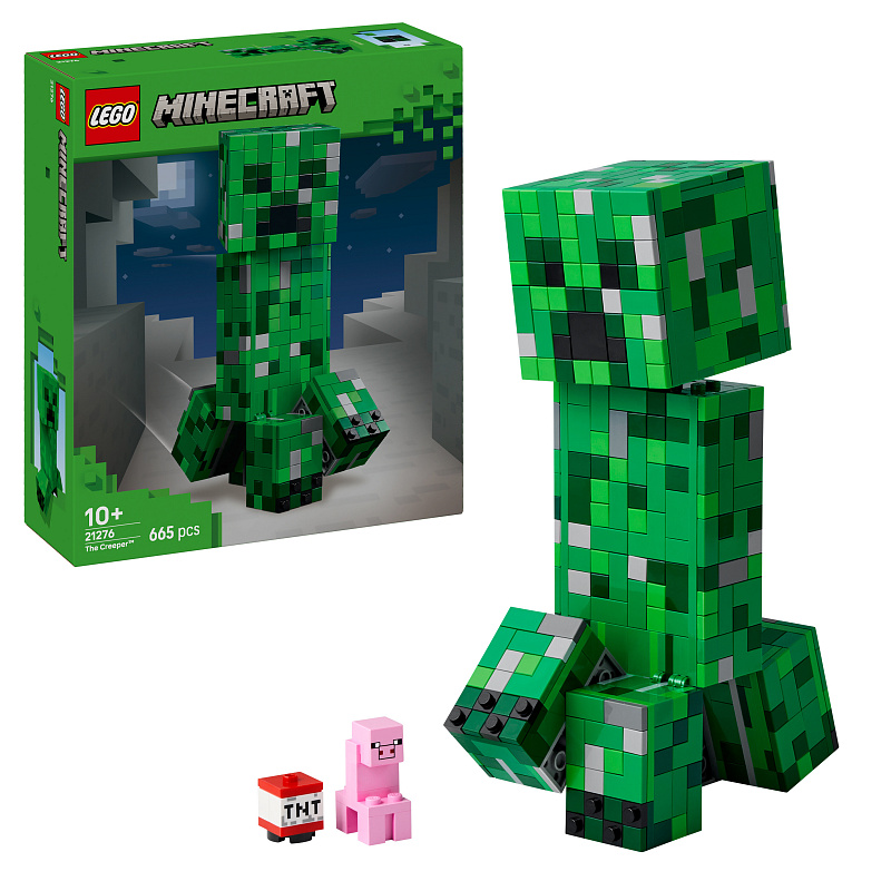 LEGO® Minecraft® Creeper™ igričarski okras in akcijska figura, igrača za sestavljanje 21276
