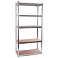 Aga Kovinski regal 180x90x40 cm 5 polic