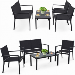 Vrtno pohištvo - kavč, 2 stola, miza