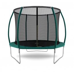 Aga SPORT EXCLUSIVE Trampolin 305 cm Temno zelena + zaščitna mreža