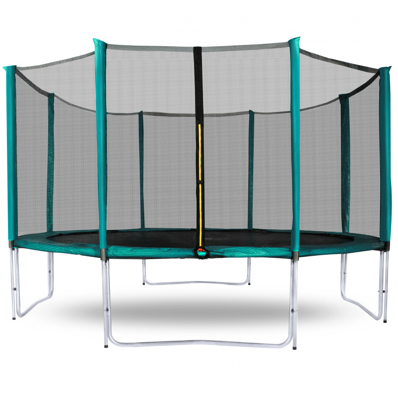 Aga SPORT PRO Trampolin 366 cm Temno Zelena + zaščitna mreža