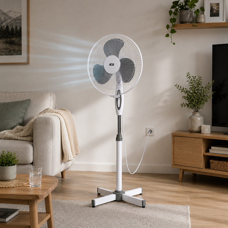 Aga Domači ventilator 43 cm bel - VENBILY - II. KAKOVOST