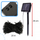 Aga Solarni svetlobna veriga 20 m 200 LED Topla bela
