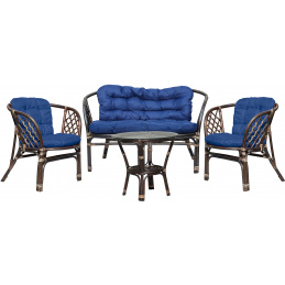 Aga Ratanova garnitura BAHAMA Choco Dark Blue