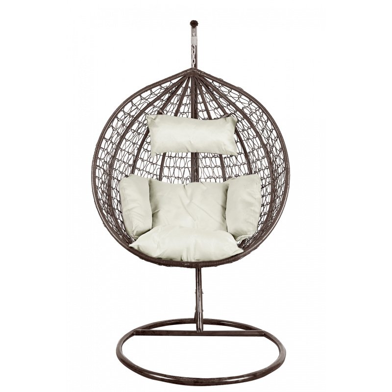 Aga Viseči stol ORTA Rjavo/Bež