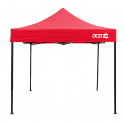 Aga Prodajna stojnica brez stranic 3×3 m Svetlo rdeča