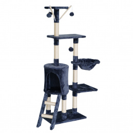 Aga Praskalnik za mačke 55x36x136 cm Temno modra