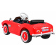 BMW 507 Retro otroški električni avto rdeč + LED avdio + daljinski upravljalnik + eko usnje + EVA + počasen zagon