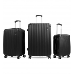 Aga Travel Komplet potovalnih kovčkov MR4652 Črna