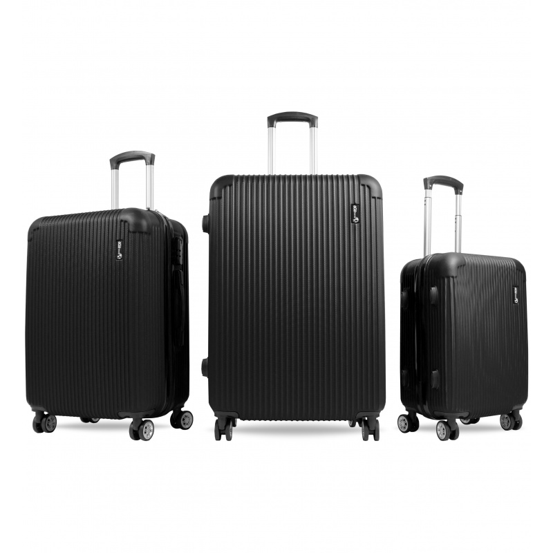 Aga Travel Komplet potovalnih kovčkov MR4652 Črna