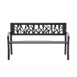 Aga Kovinska vrtna klop 125x53x77 cm