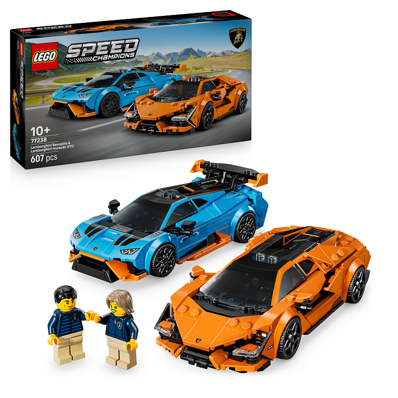 LEGO® Hitrostni prvaki Lamborghini Revuelto in Huracán STO 77238