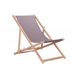 Aga Leseni zložljivi ležalnik Siv