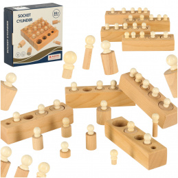 Aga Lesena valjasta utež montessori sortirka Aga Lesena valjasta utež montessori sortirka