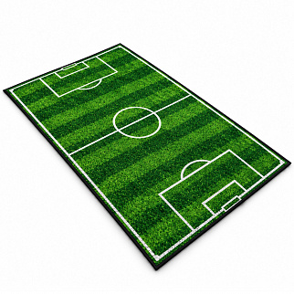 Aga4Kids Otroška preproga nogometno igrišče 100×50 cm