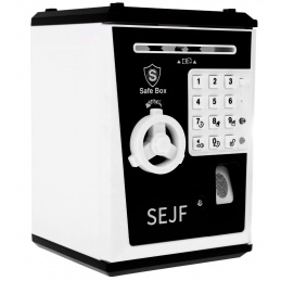 Otroška hranilnica 3+ črna Varčevanje denarja + učenje podjetništva