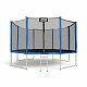 Aga SPORT PRO Trampolin 366 cm Modra + zaščitna mreža + lestev - II. KAKOVOST