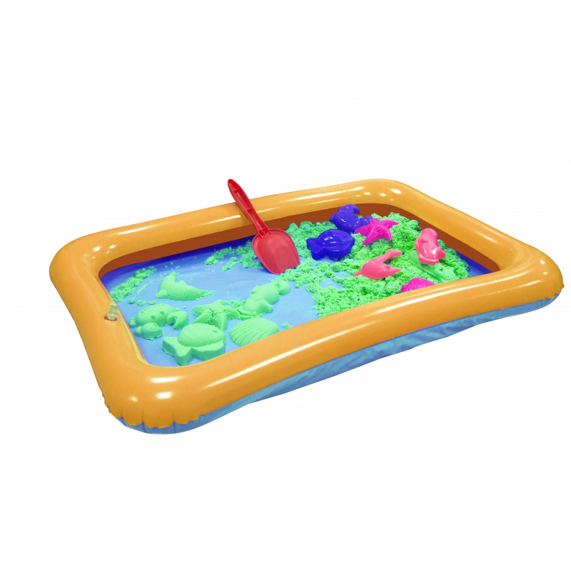 Aga4Kids Kinetični pesek 3 kg + peskovnik + modelčki