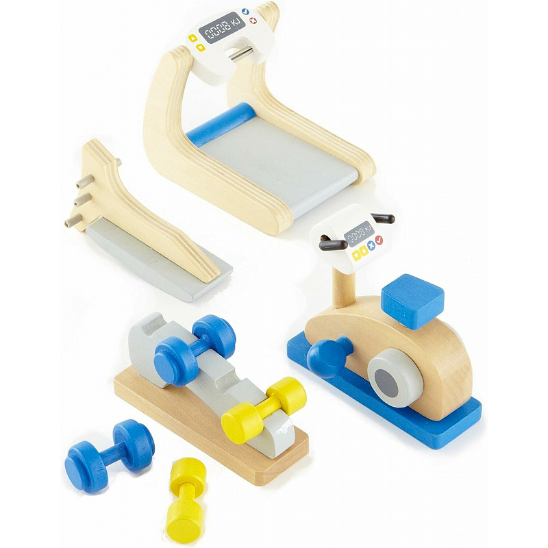 Aga4Kids Dodatki za hišico za punčke - fitnes naprave