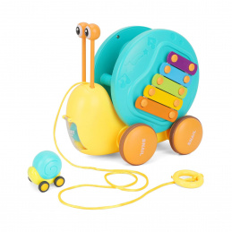 Aga4Kids Vlečni polž s ksilofonom Modri