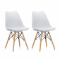 Aga 2x Jídelní židle MR2035 Bílá