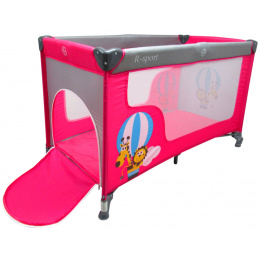 R- Sport Zložljiva potovalna posteljica K2 Roza