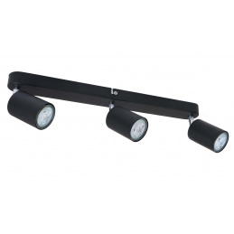 Stropna LED reflektorska svetilka VIKI 3x GU10 črna