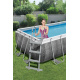 Power Steel 404x201x100 Imitacija ratana 13x6FT BESTWAY 6in1 Rack Pool + črpalka + lestev