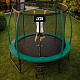 Aga SPORT EXCLUSIVE Trampolin 250 cm temno zelena + zaščitna mreža + lestev - II. KAKOVOST