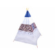 Otroški šotor teepee ZA3557 Tm. modra/Bela