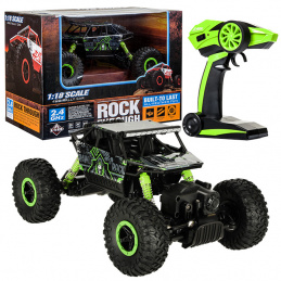 Aga RC avto Rock Crawler HB 2.4GHz 1:18 zelena 2DZ036