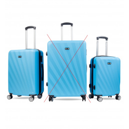 Aga Travel Potovalni kovčki, vel. M+S Modra 2CZ046 - II. Kakovost