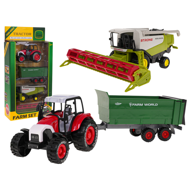 Set kmetijskih vozil Traktor + Kombajn