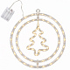 Aga božična LED dekoracija drevesce 30 cm 48 LED topla bela