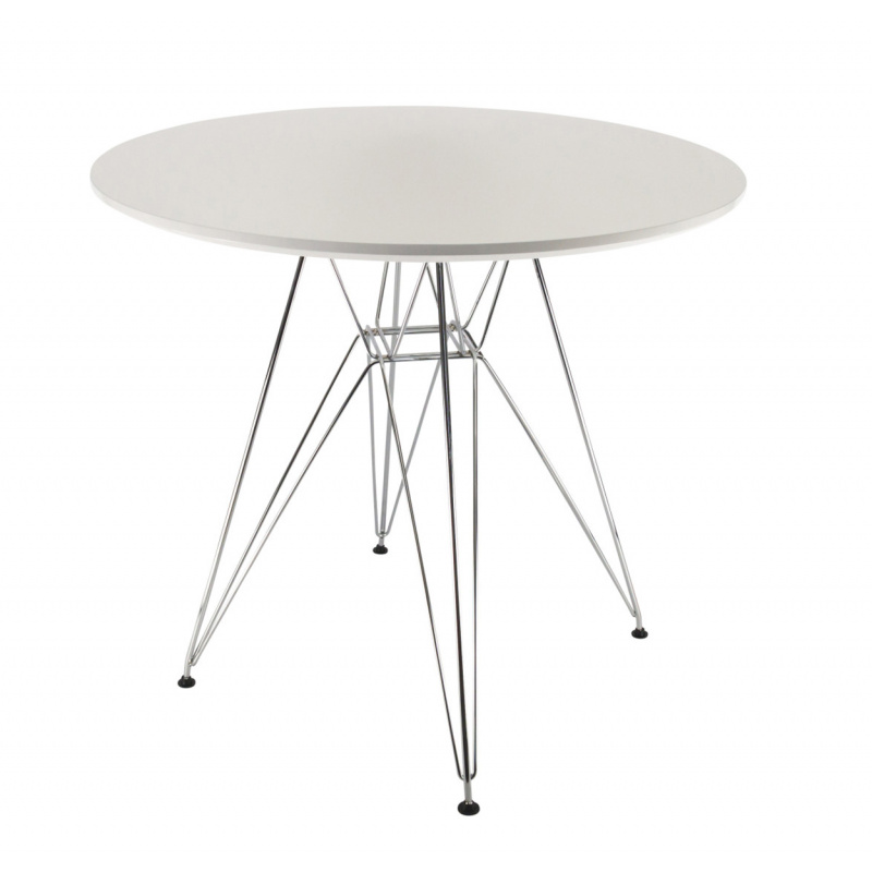 Aga Jedilna okrogla miza 80 cm Bela 2DAZ584 - II. Kakovost