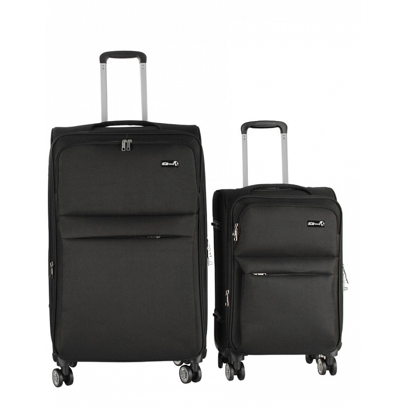 Aga Travel Komplet potovalnih kovčkov, vel. L + S Črna 6CZ024 - II. KAKOVOST