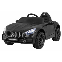 Mercedes Benz GT baterija za otroke črna + daljinski upravljalnik + počasen zagon + MP3 LED