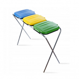 Aga Stojalo za vreče za smeti 3x120 l Rumena, Modra, Zelena Aga Stojalo za vreče za smeti 3x120 l Rumena, Modra, Zelena