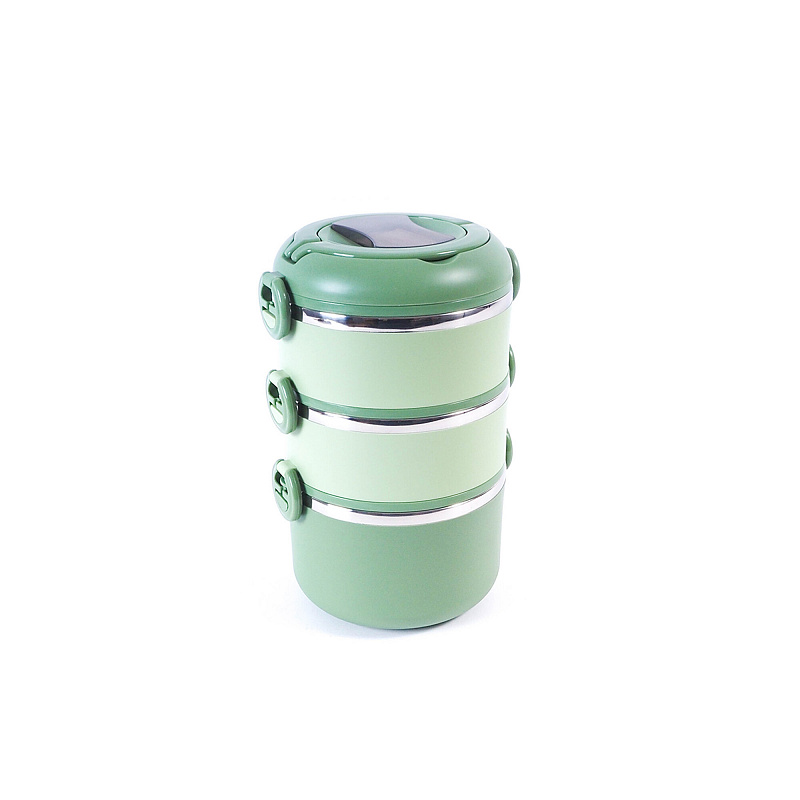 Aga Posoda za hrano 3 nadstropja Zelena