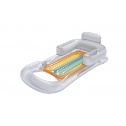 BESTWAY 43028 Napihljiv stol z ležiščem siva