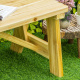 Aga Lesena vrtna klop 116x56x80 cm Naravna
