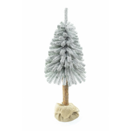 Aga Božično drevo 120 cm s steblom zasneženo