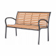 Aga Vrtna klop 125x60x80 cm Rjava